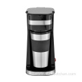 Personal coffee machine with to go single cup